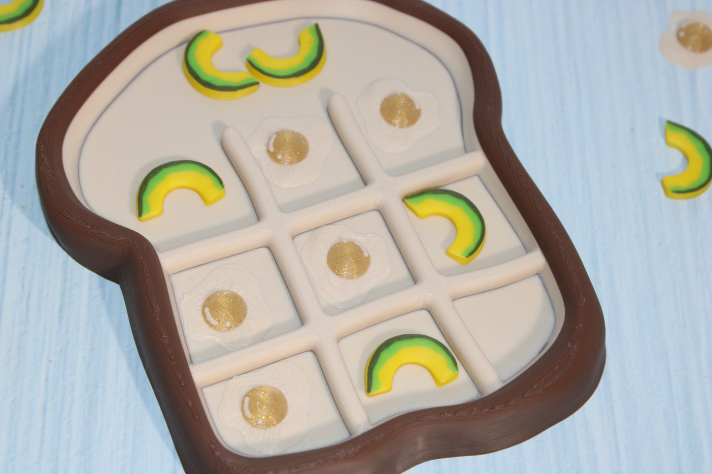 Tic Tac Toe Toast -3d printed - Wonderland 3D Printing 