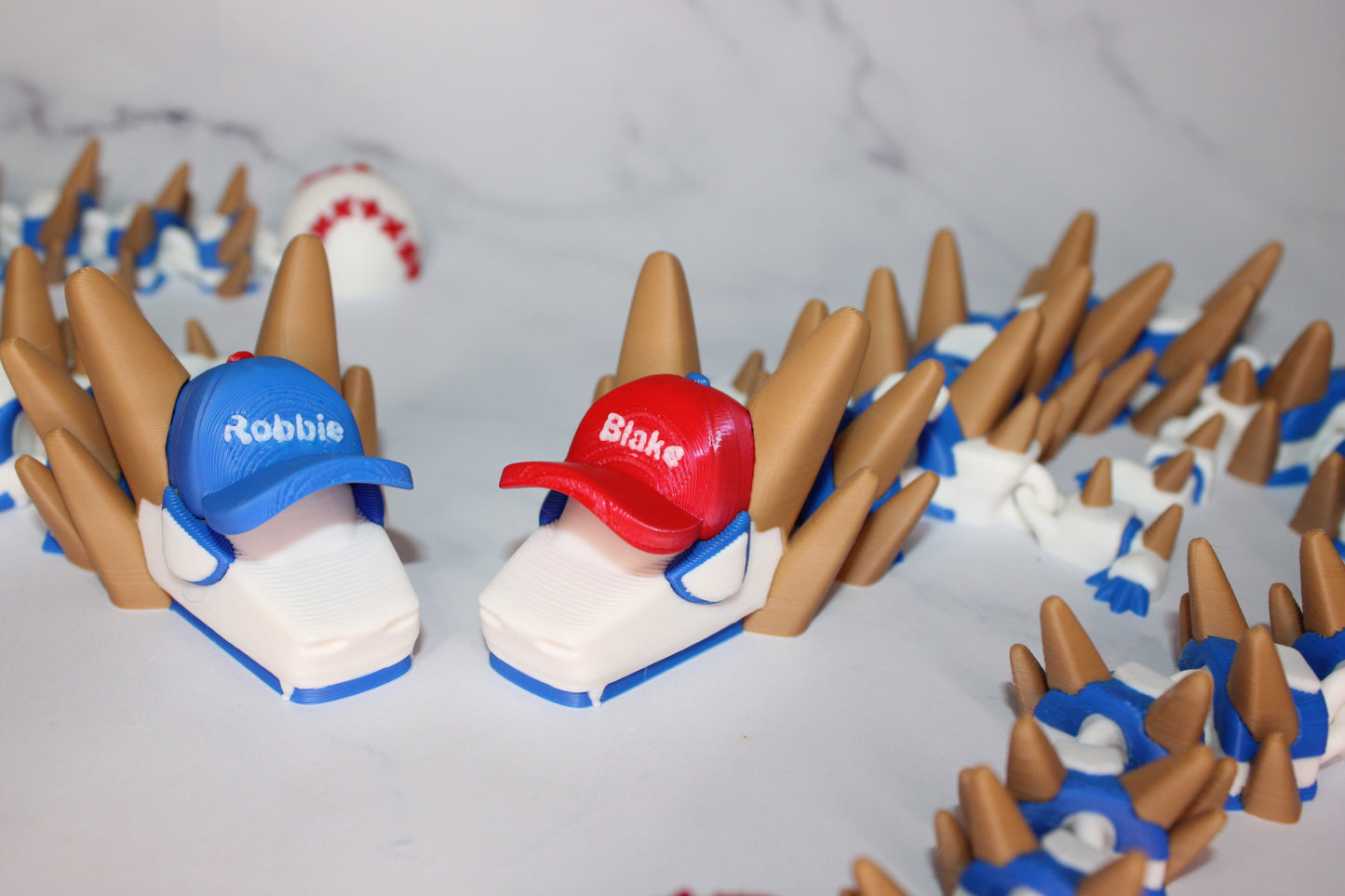 Baseball Dragon 3D Printed Articulated Figurine