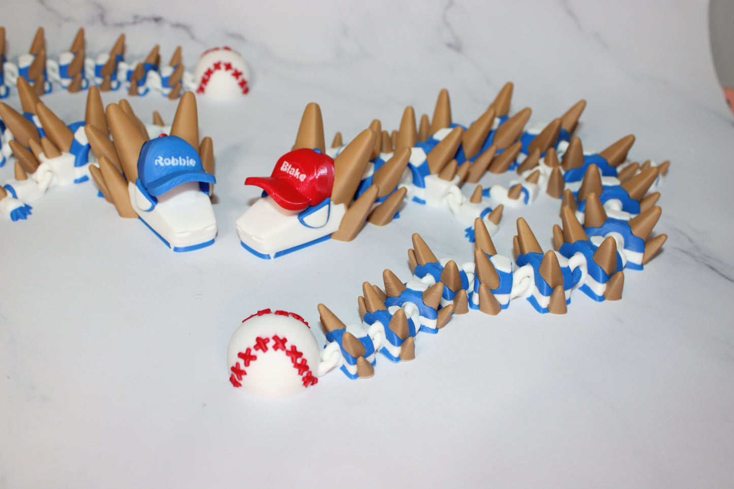 Baseball Dragon 3D Printed Articulated Figurine