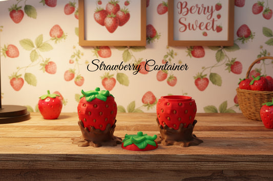 Chocolate Dipped Strawberry Container- 3d printed