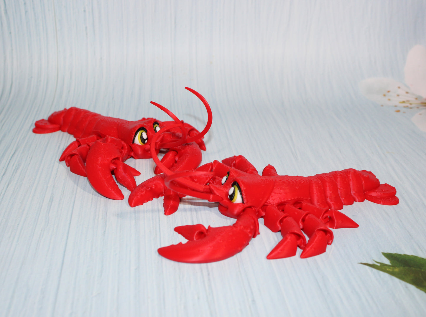 Lobster 7.5" long Flexi Fidget Articulated Toy - Wonderland 3D Printing 