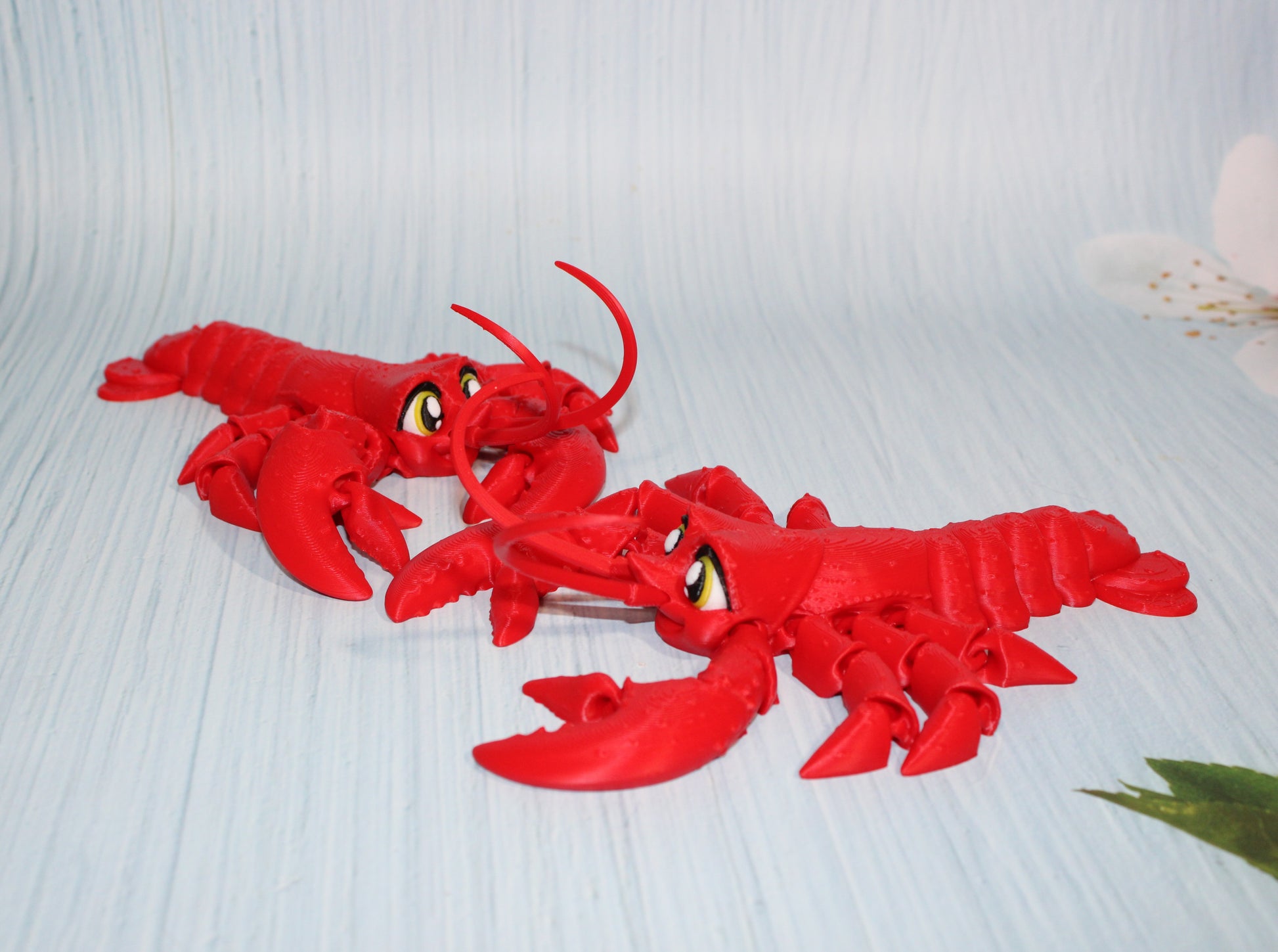 Lobster 7.5" long Flexi Fidget Articulated Toy - Wonderland 3D Printing 