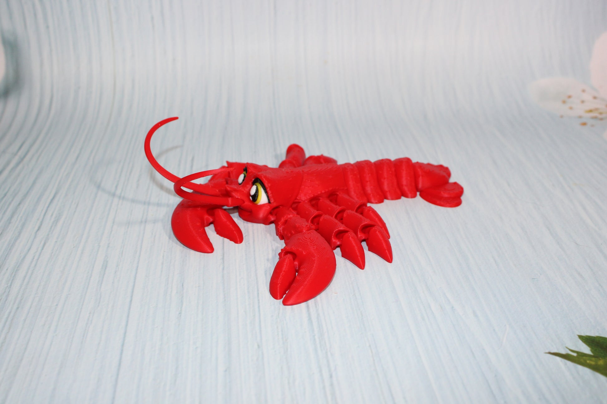 Lobster 7.5" long Flexi Fidget Articulated Toy - Wonderland 3D Printing 