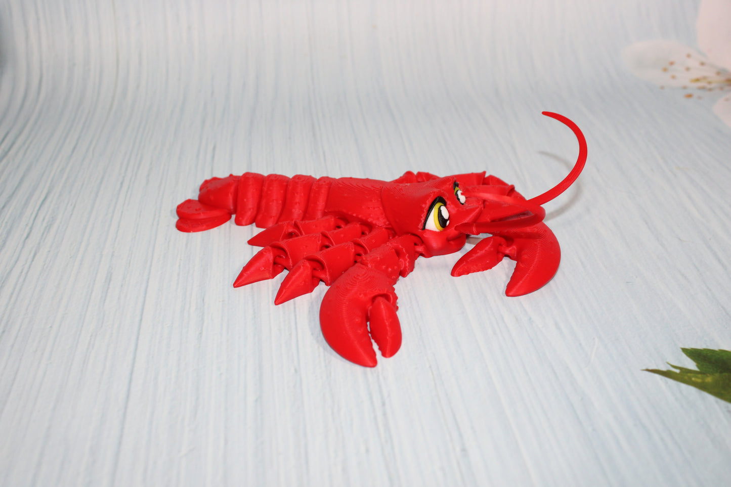 Lobster 7.5" long Flexi Fidget Articulated Toy - Wonderland 3D Printing 