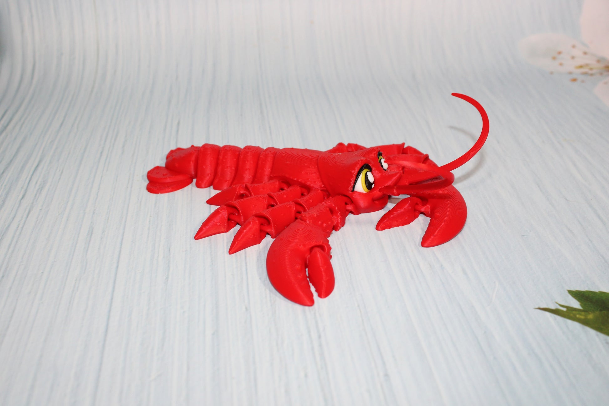 Lobster 7.5" long Flexi Fidget Articulated Toy - Wonderland 3D Printing 