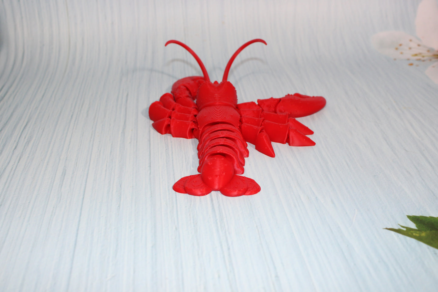Lobster 7.5" long Flexi Fidget Articulated Toy - Wonderland 3D Printing 