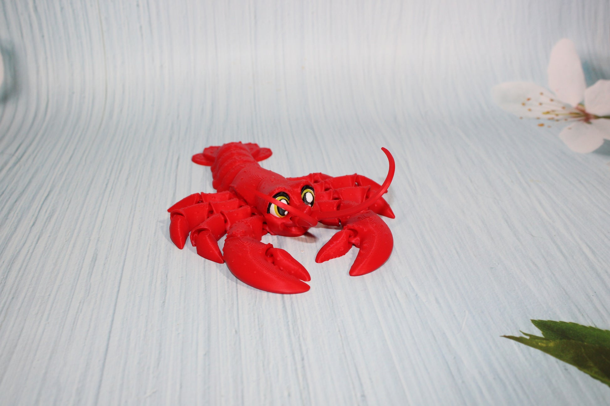 Lobster 7.5" long Flexi Fidget Articulated Toy - Wonderland 3D Printing 