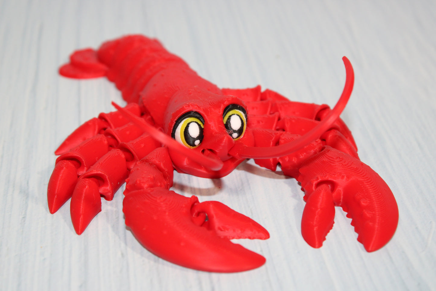 Lobster 7.5" long Flexi Fidget Articulated Toy - Wonderland 3D Printing 