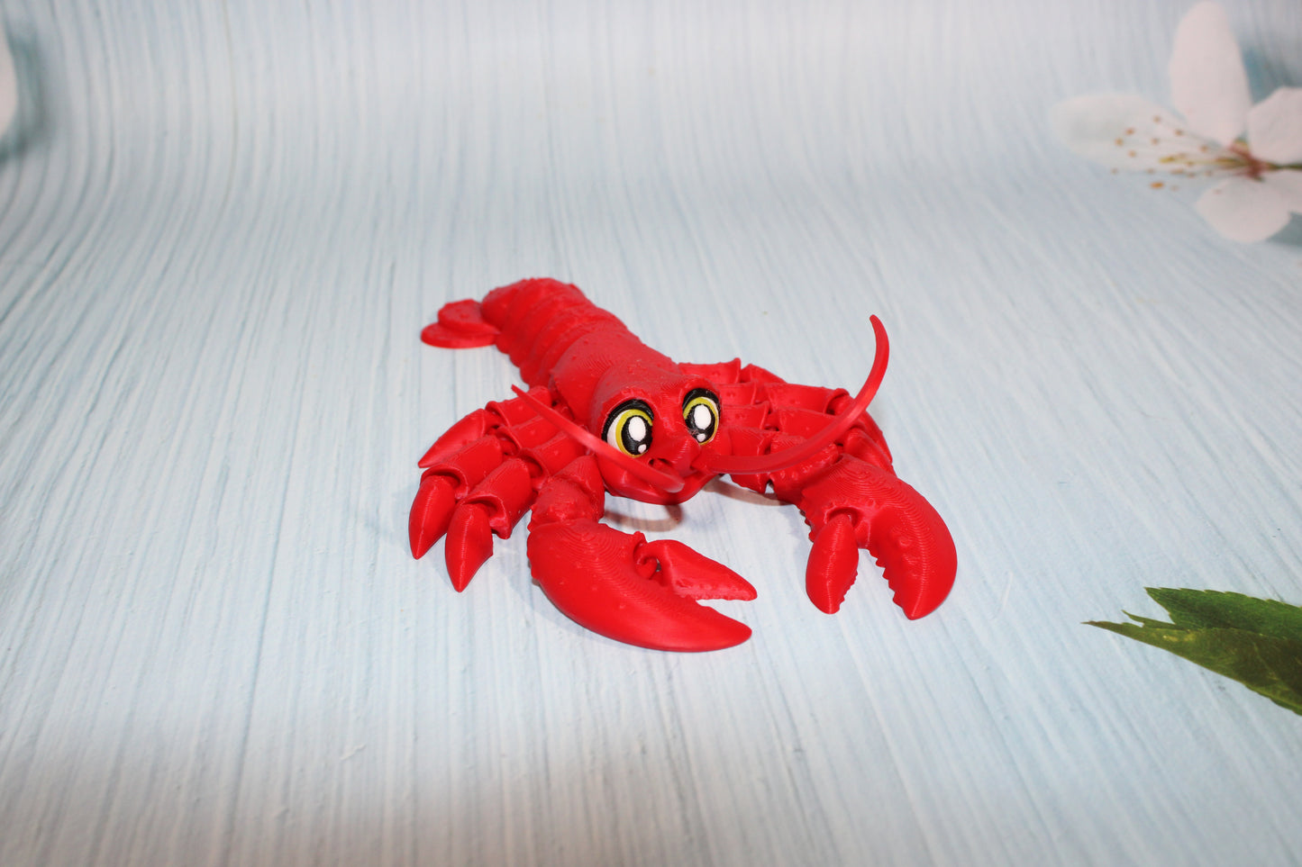 Lobster 7.5" long Flexi Fidget Articulated Toy - Wonderland 3D Printing 