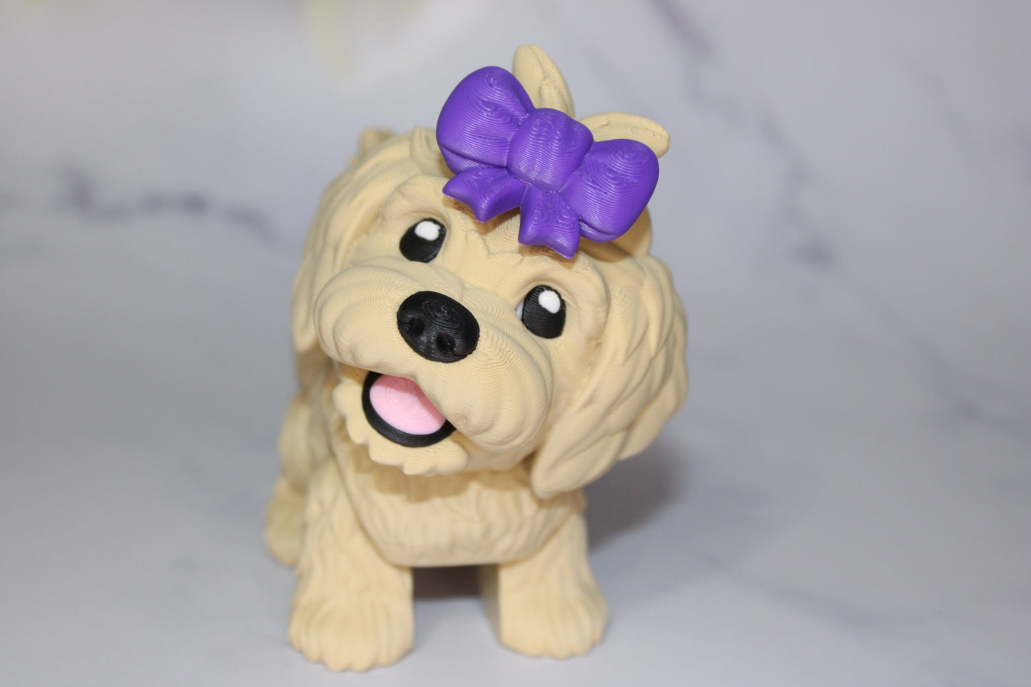 Golden Doodle Puppy:3D Printed Articulated Flexi Fidget Toy