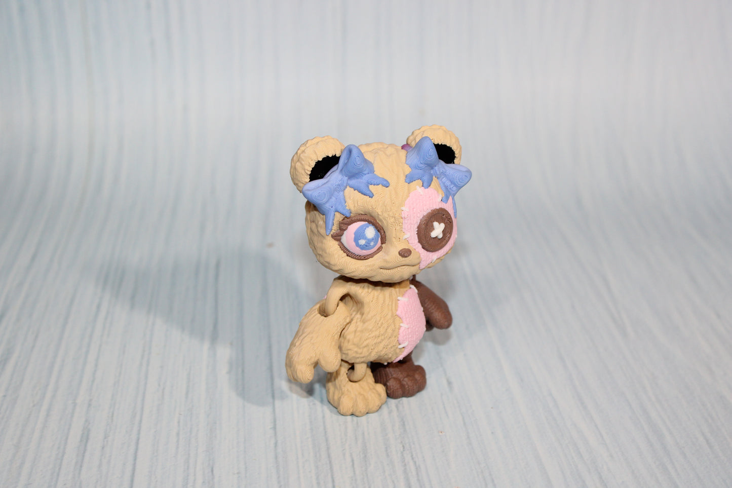 3D Printed Stuffed Teddy Bear 3.5" tall - Wonderland 3D Printing 