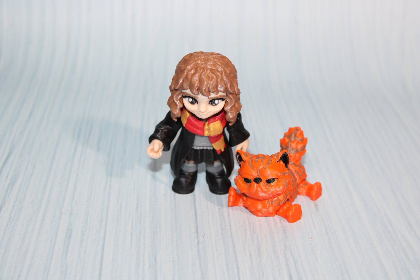 3D Printed Articulated Boy with Owl Figurines, Boy with Rat, or Girl with Cat - Wonderland 3D Printing 