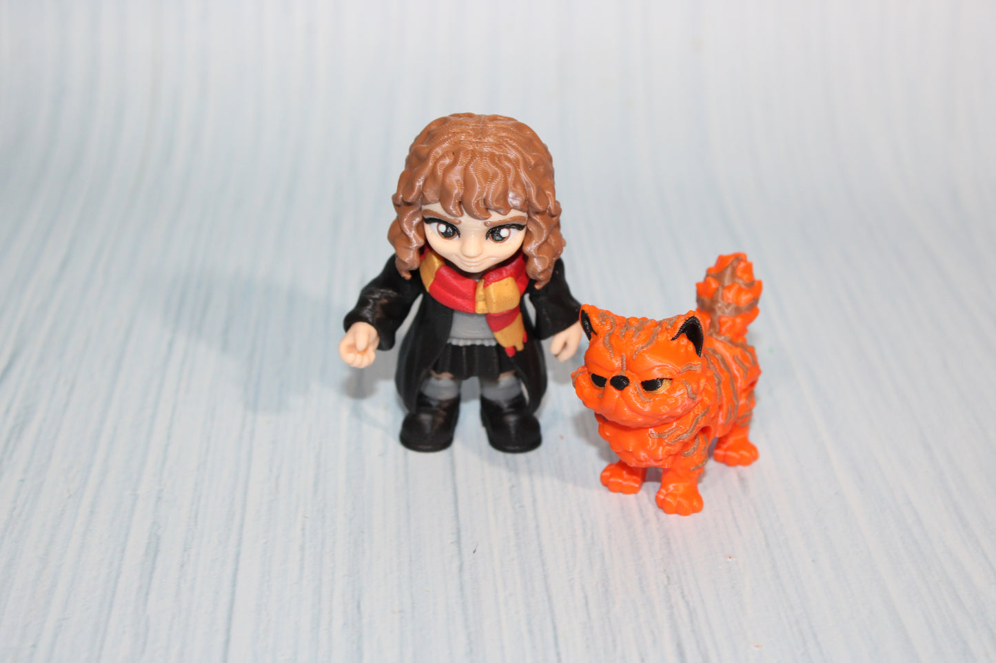 3D Printed Articulated Boy with Owl Figurines, Boy with Rat, or Girl with Cat - Wonderland 3D Printing 