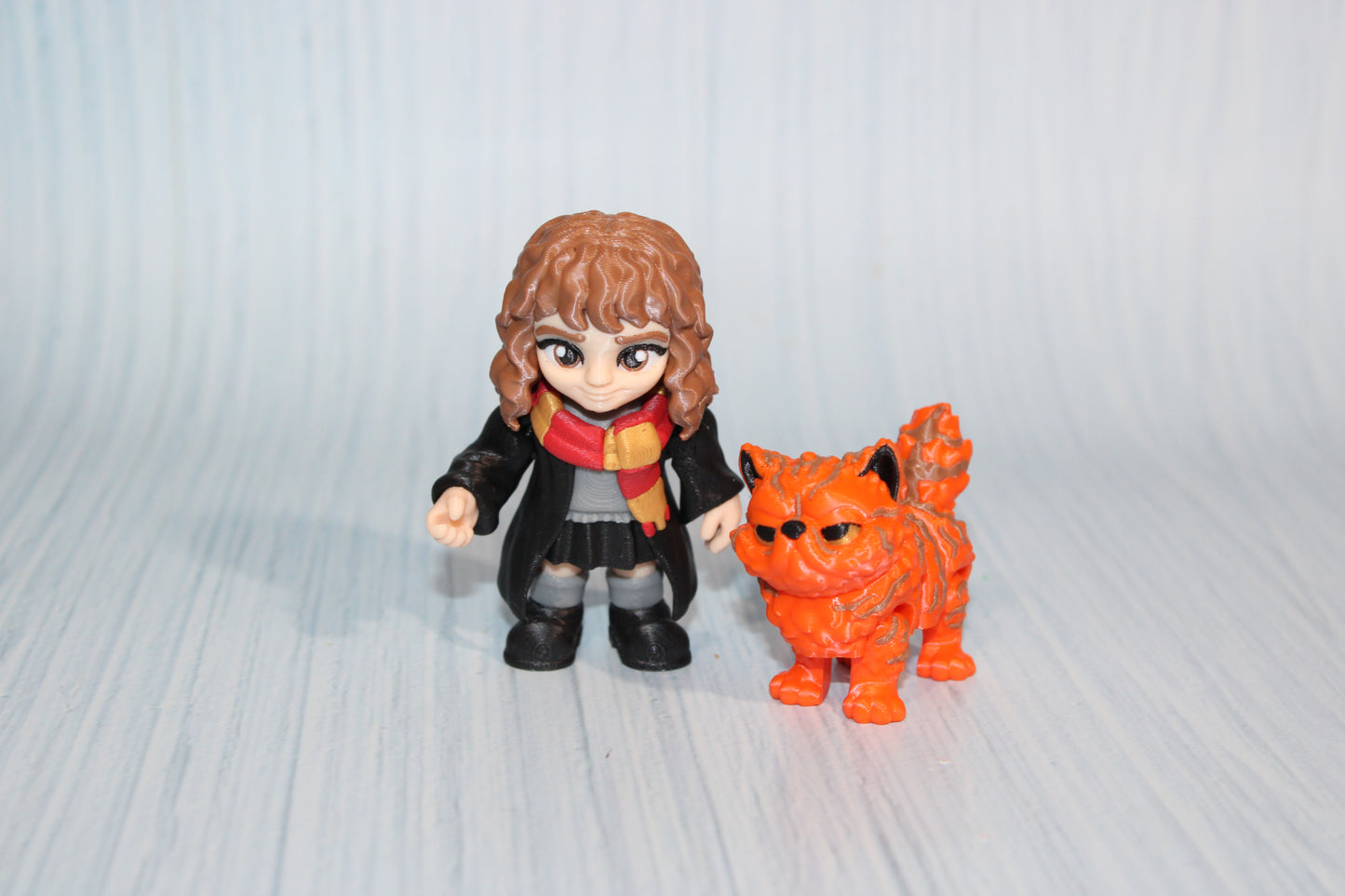 3D Printed Articulated Boy with Owl Figurines, Boy with Rat, or Girl with Cat - Wonderland 3D Printing 