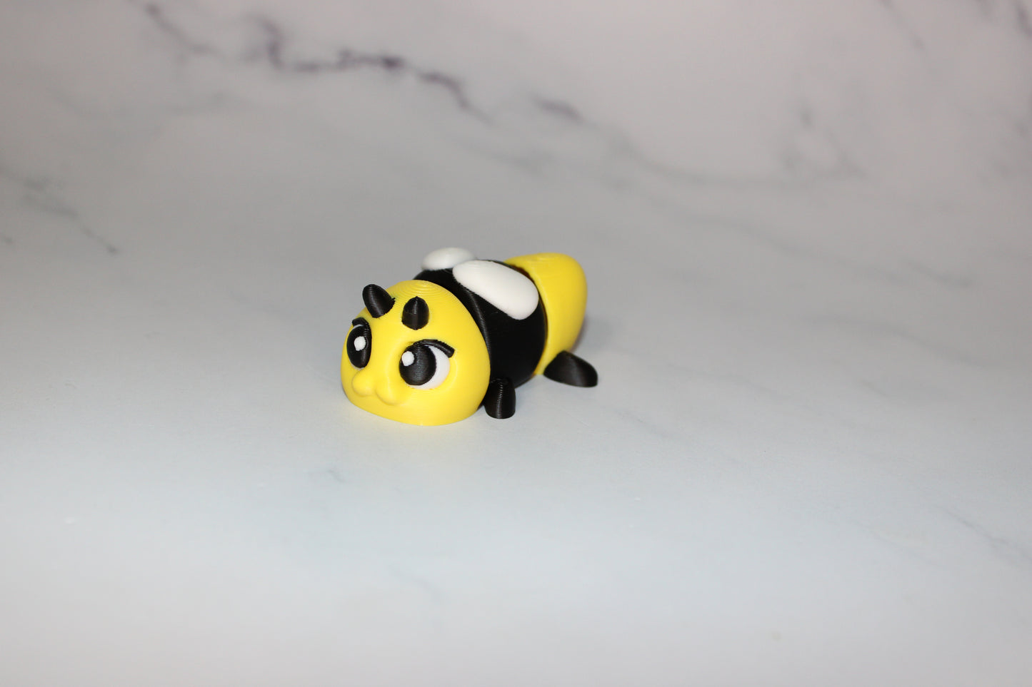 Flower Bee 4 Piece Set 2 inches 3D Printed Articulated Flexi Fidget