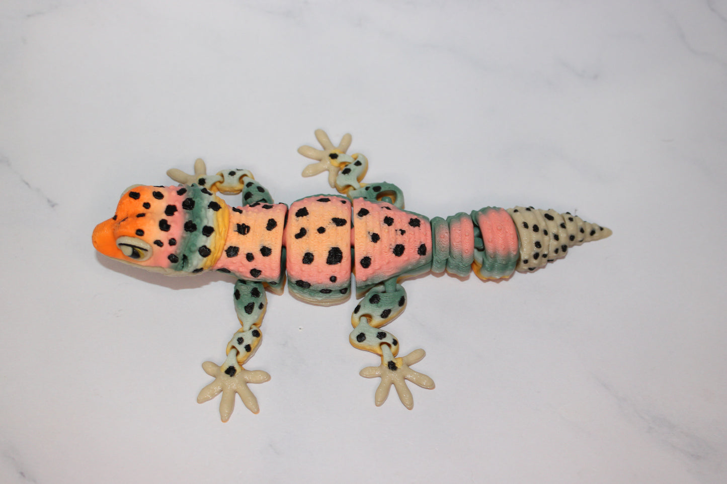 Leopard Gecko 3D Printed Articulated Flexi Fidget Figurine