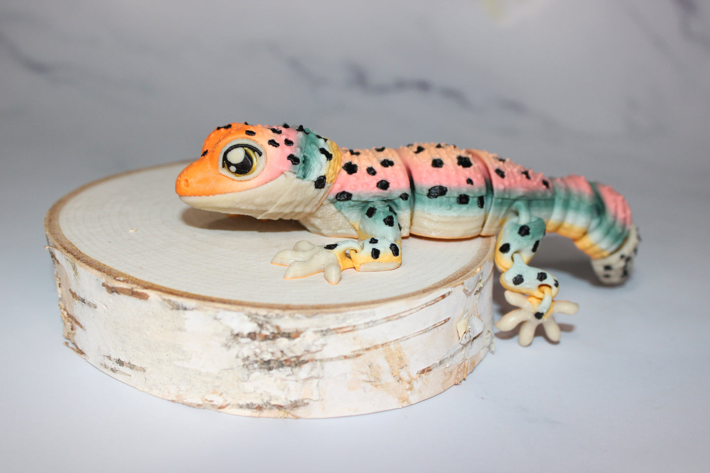 Leopard Gecko 3D Printed Articulated Flexi Fidget Figurine