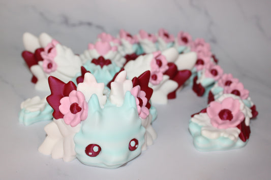 Kosha Dragon Articulated 3d Printed Figurine - Wonderland 3D Printing 