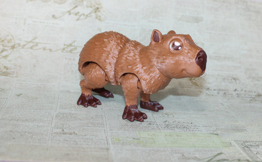 Capybara 3D Printed Articulated Figurine Fidget Toy
