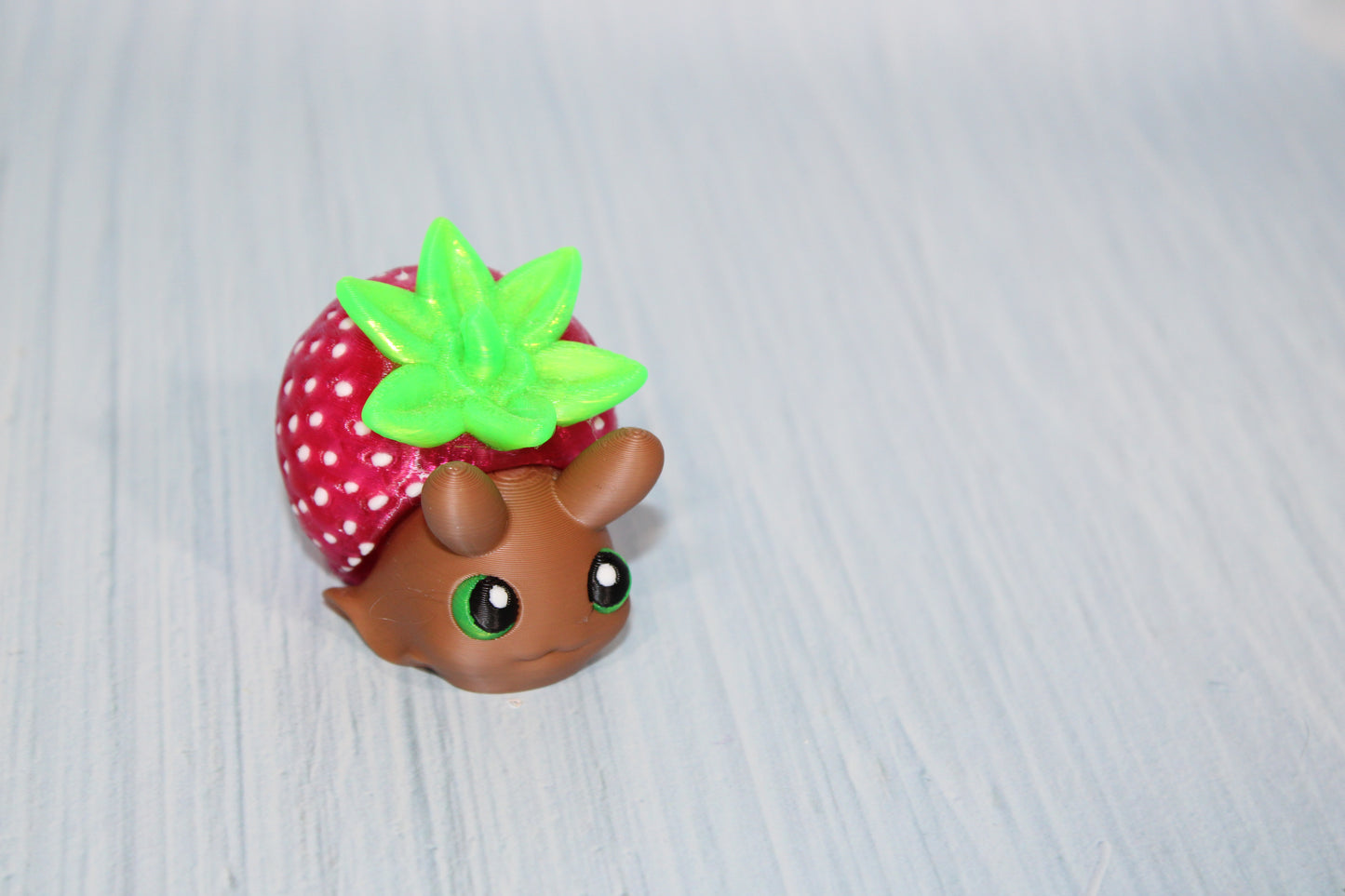 3d Printed Strawberry Snail 2" - Wonderland 3D Printing 