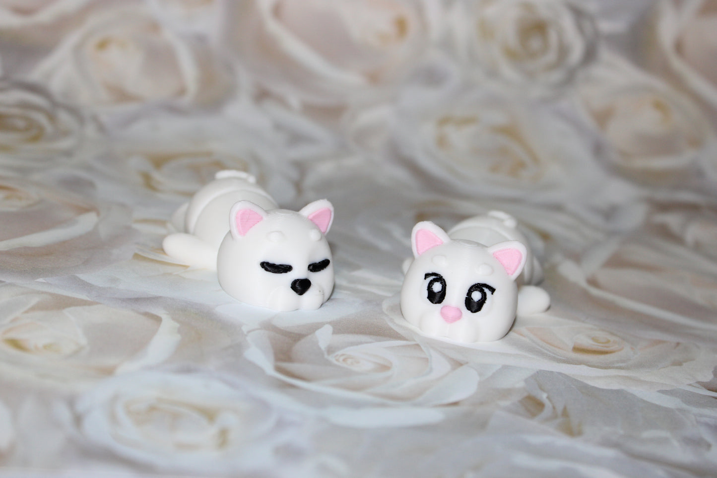 Sleeping Mini Animals Set 2.5  inches 3D Printed Articulated Flexi Fidget