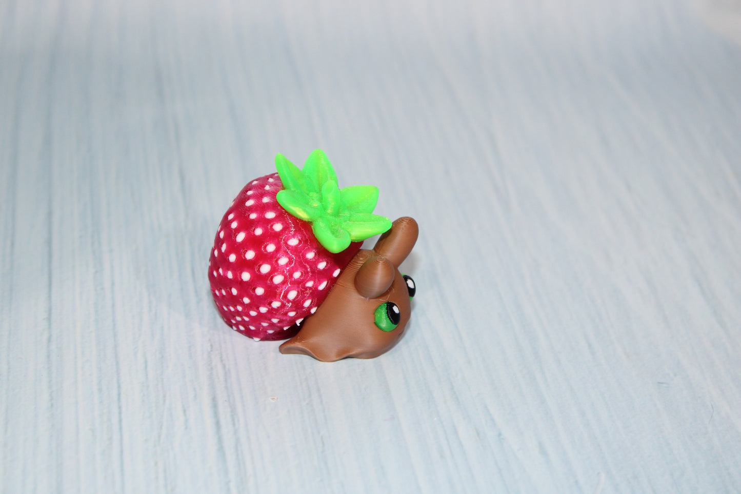 3d Printed Strawberry Snail 2" - Wonderland 3D Printing 