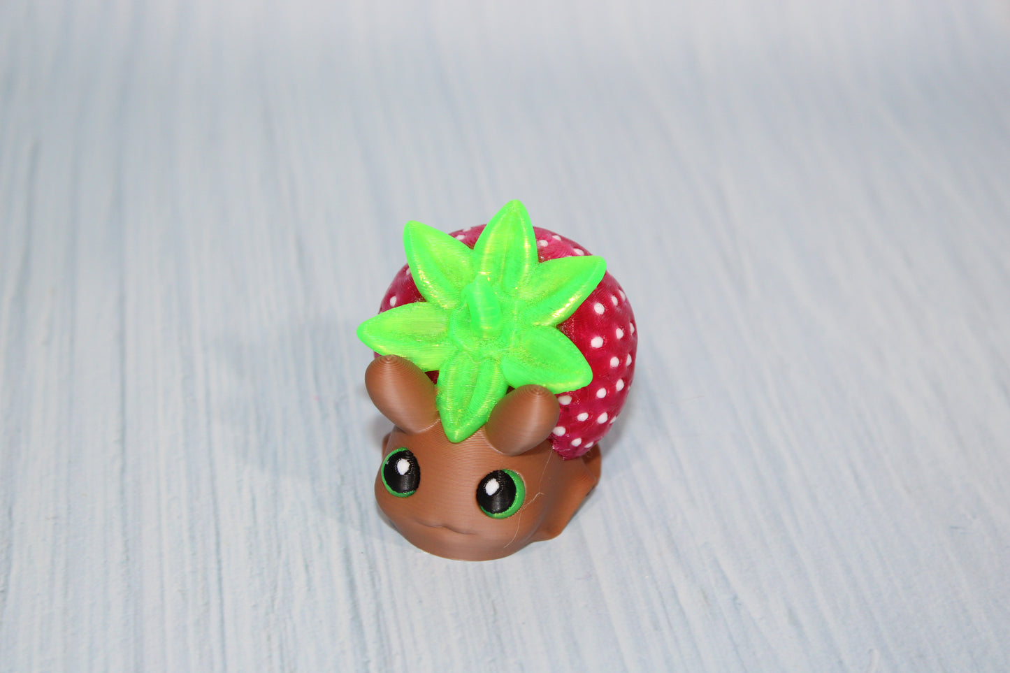 3d Printed Strawberry Snail 2" - Wonderland 3D Printing 
