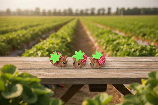 3d Printed Strawberry Snail 2" - Wonderland 3D Printing 