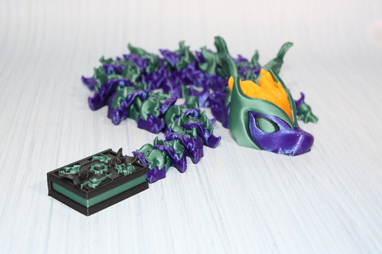 Witch fire Dragon 3D Printed Articulated Figurine - Wonderland 3D Printing 
