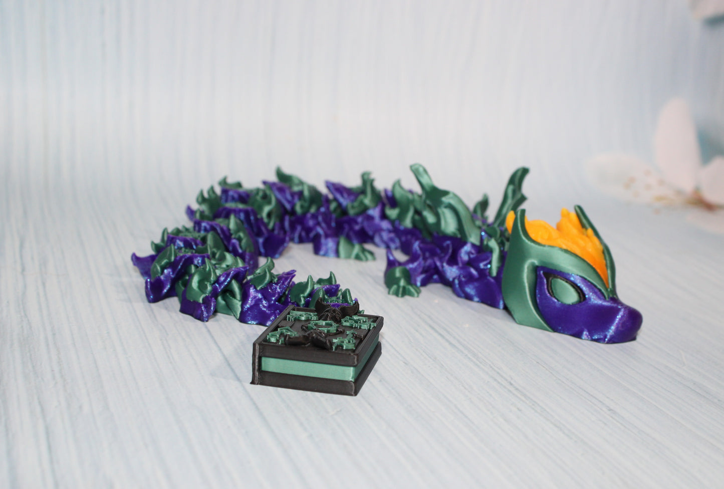 Witch fire Dragon 3D Printed Articulated Figurine - Wonderland 3D Printing 