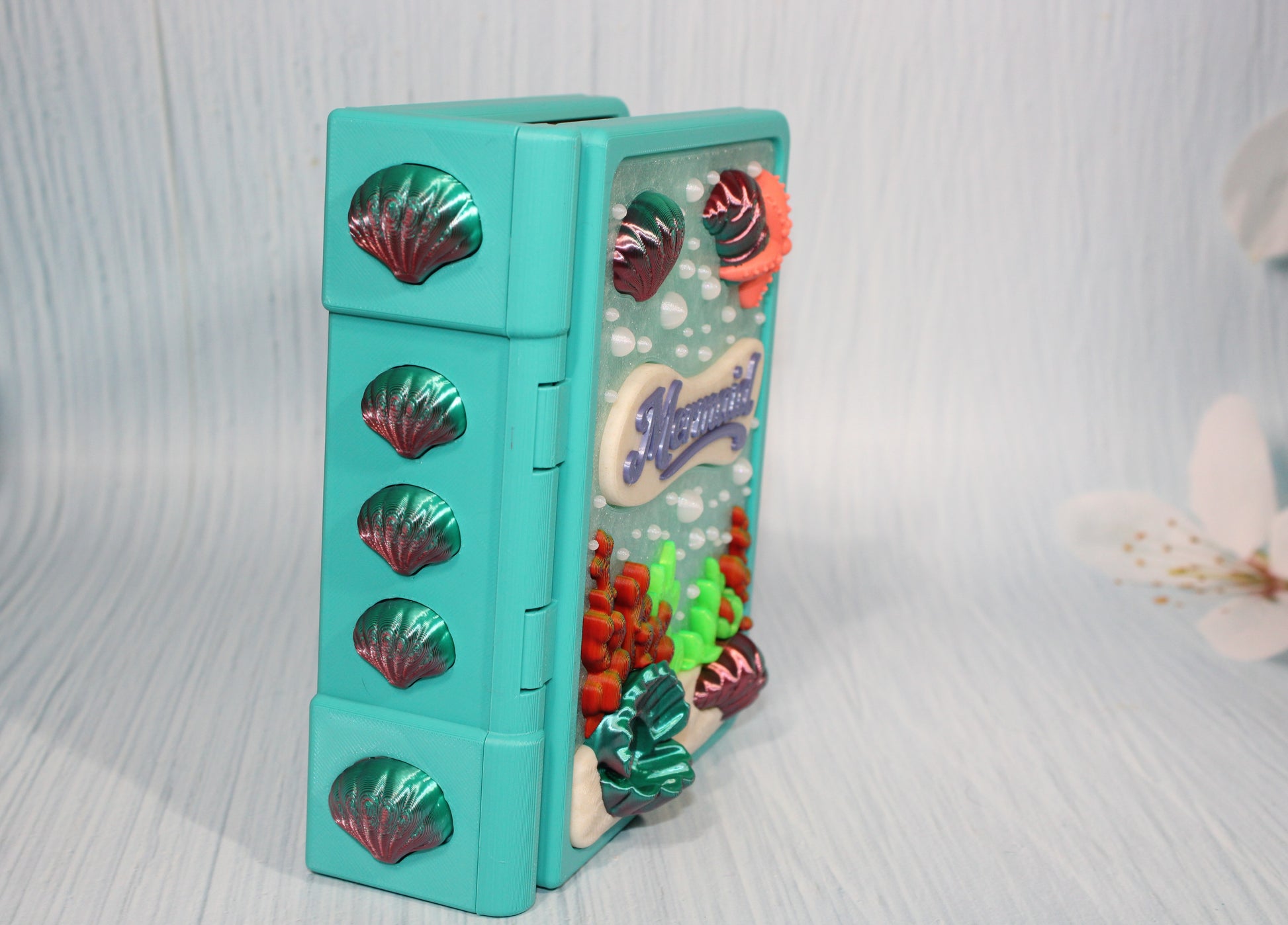 Mermaid Book Container- Everything Included!! - Wonderland 3D Printing 