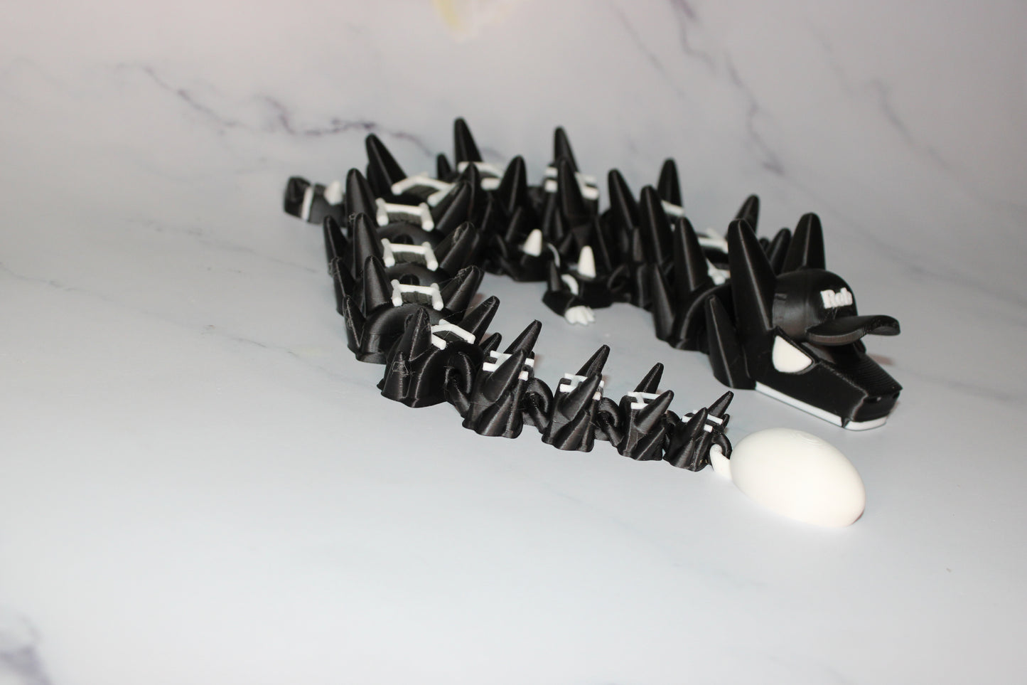 Rugby Dragon Customizable 3D Printed Articulated Figurine