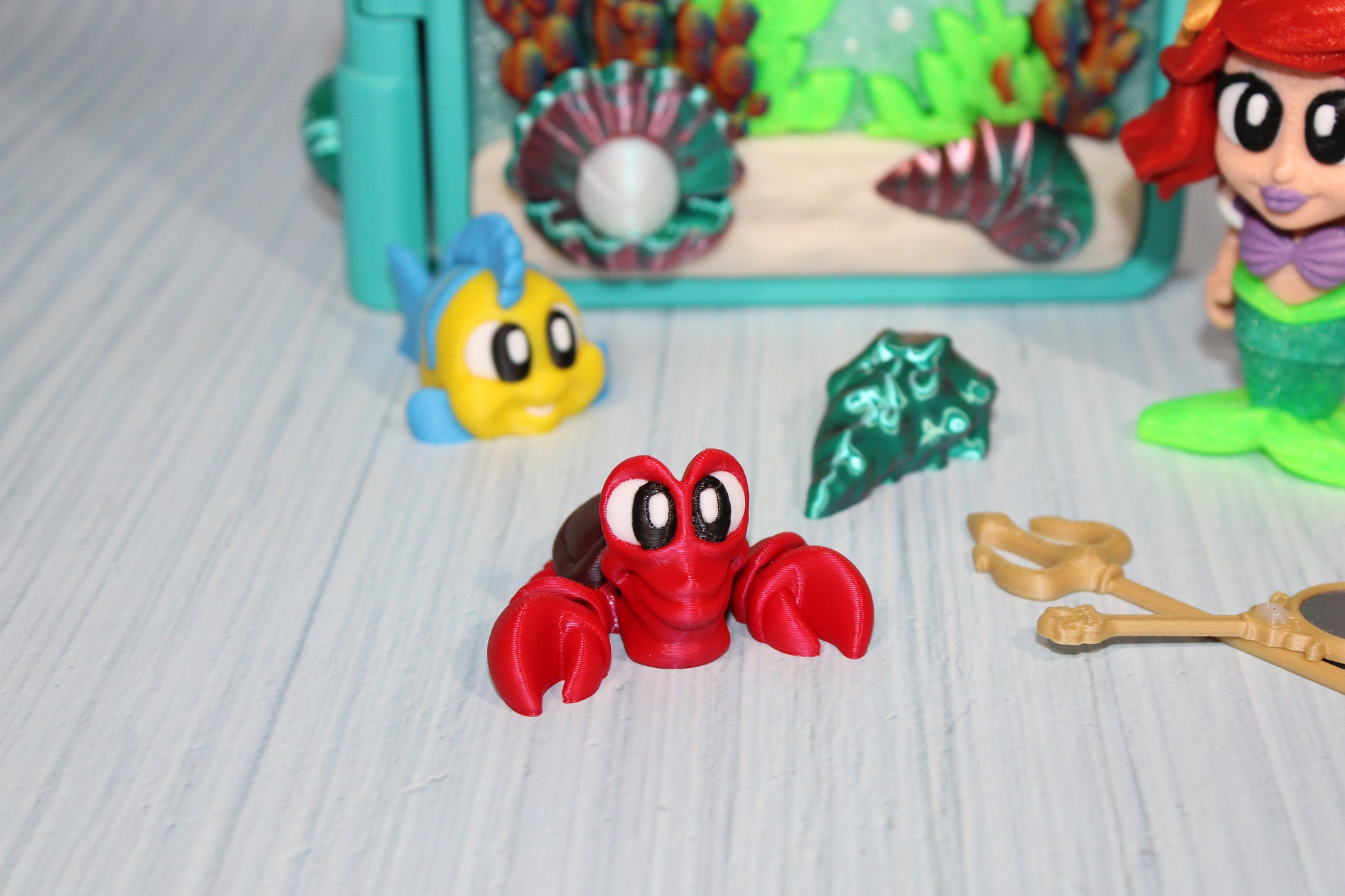 Mermaid Book Container- Everything Included!! - Wonderland 3D Printing 