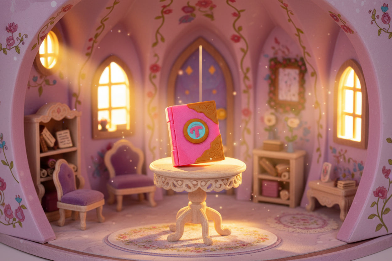3D Printed 4" Story book trinket container - Wonderland 3D Printing 