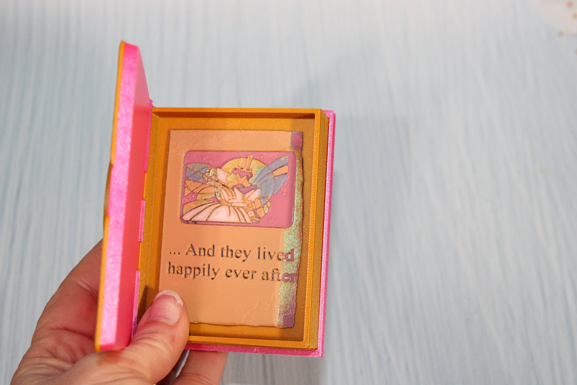 3D Printed 4" Story book trinket container - Wonderland 3D Printing 