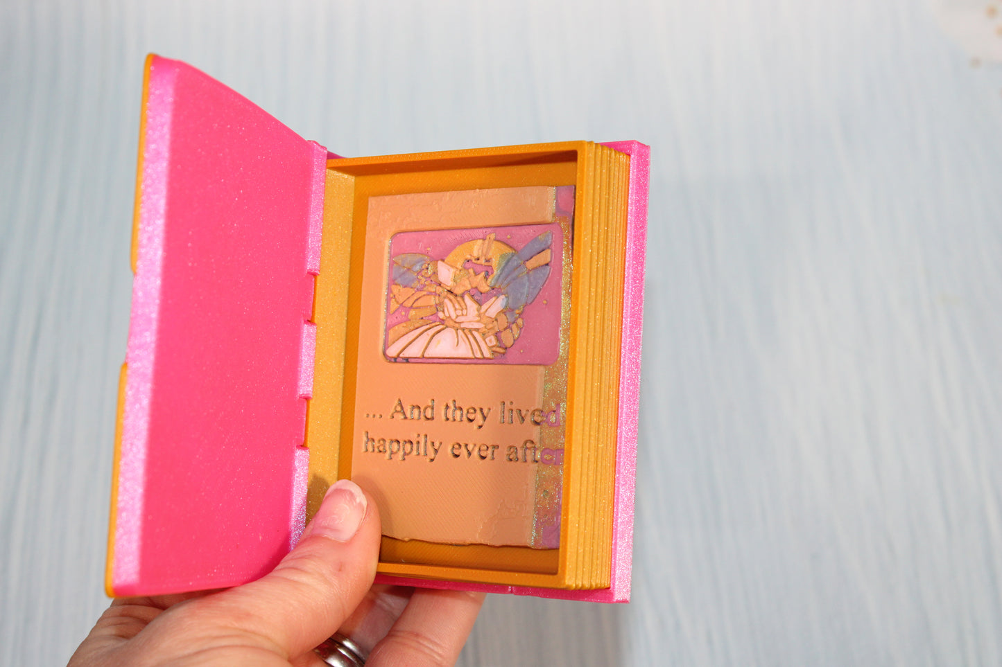 3D Printed 4" Story book trinket container - Wonderland 3D Printing 
