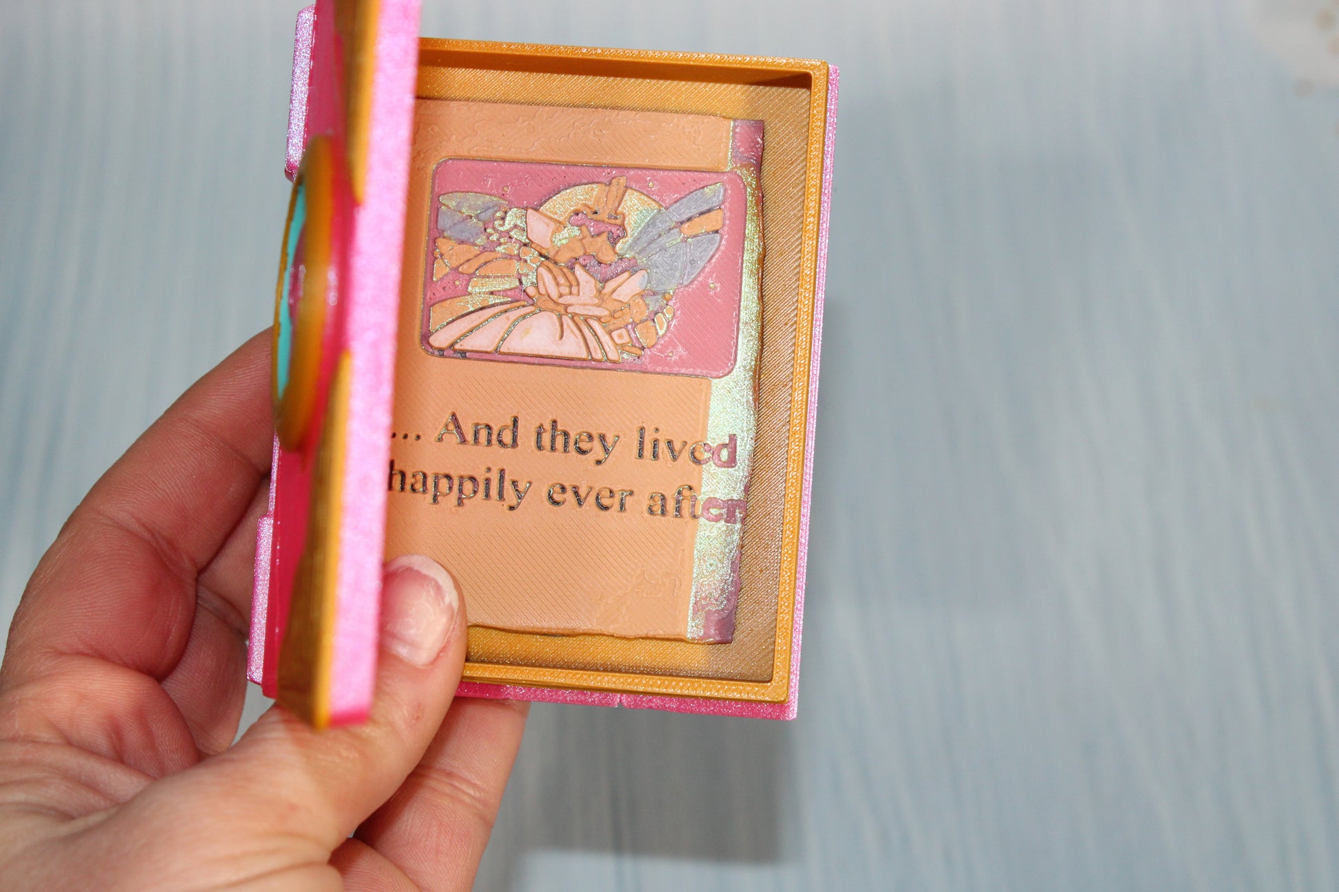 3D Printed 4" Story book trinket container - Wonderland 3D Printing 