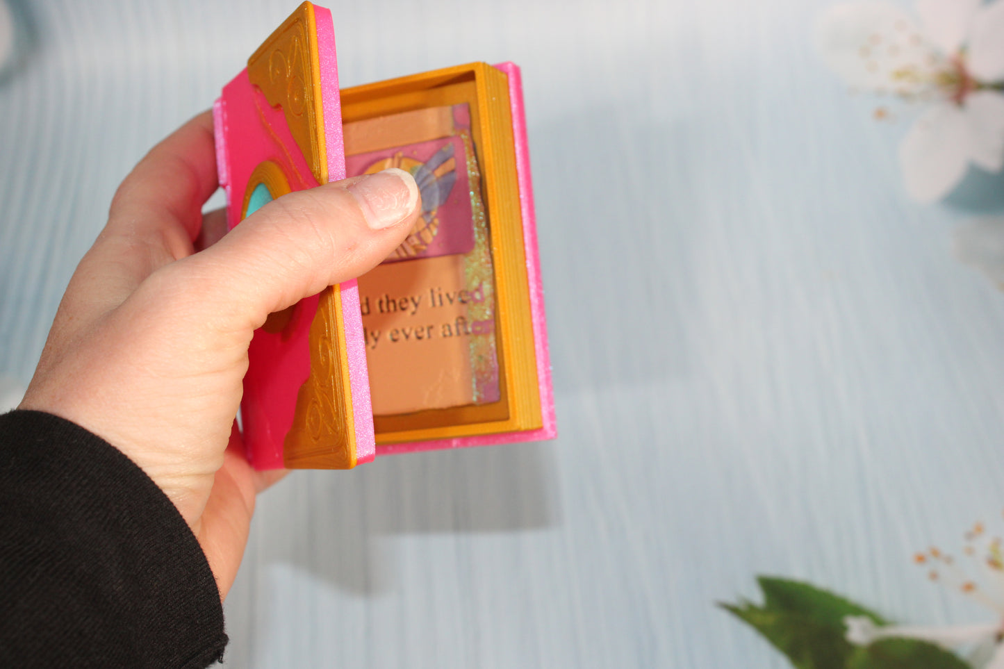 3D Printed 4" Story book trinket container - Wonderland 3D Printing 
