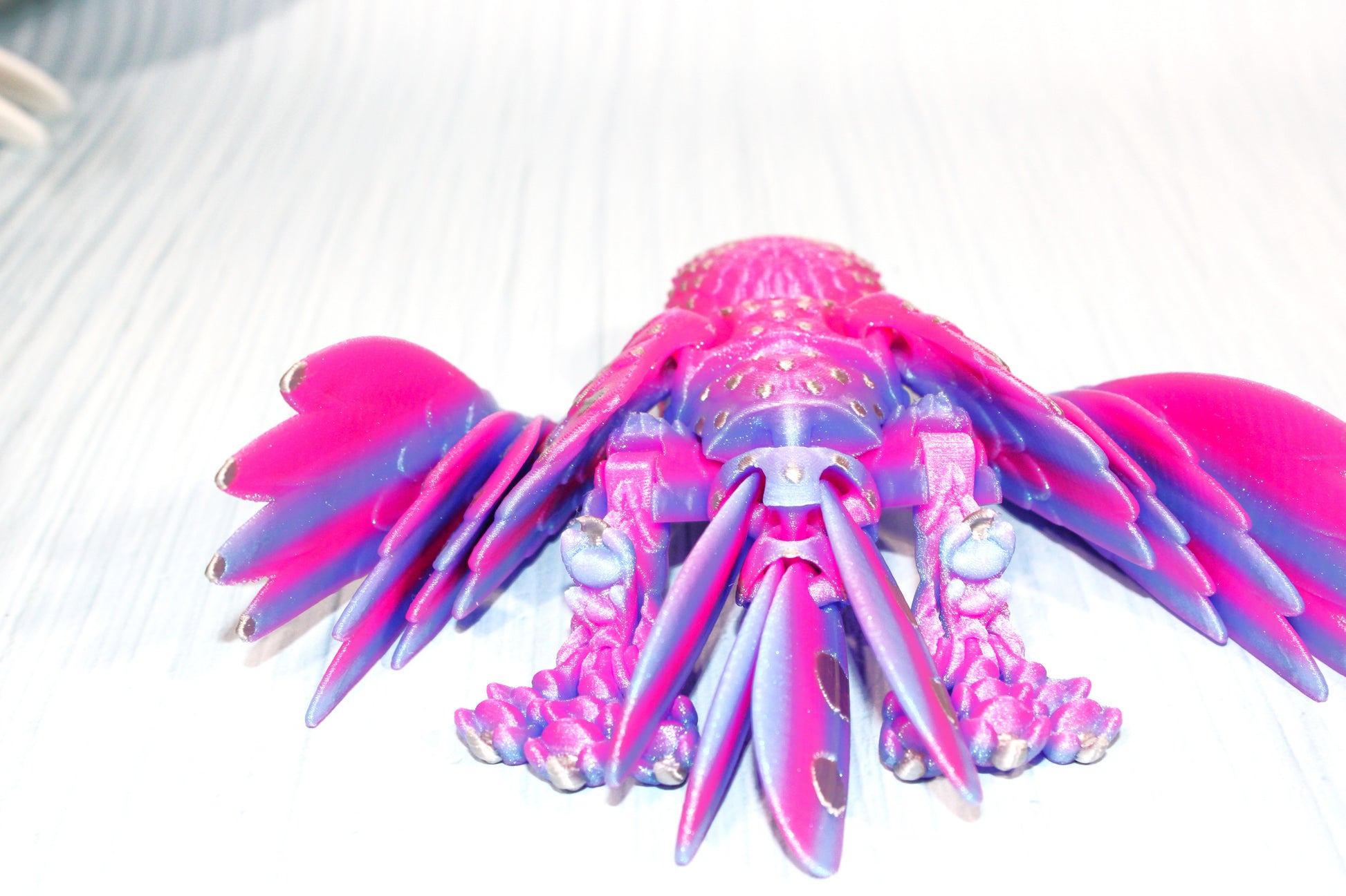 Snowy Owl with stand options-3D Printed Articulated Flexi Fidget Figurine - Wonderland 3D Printing 