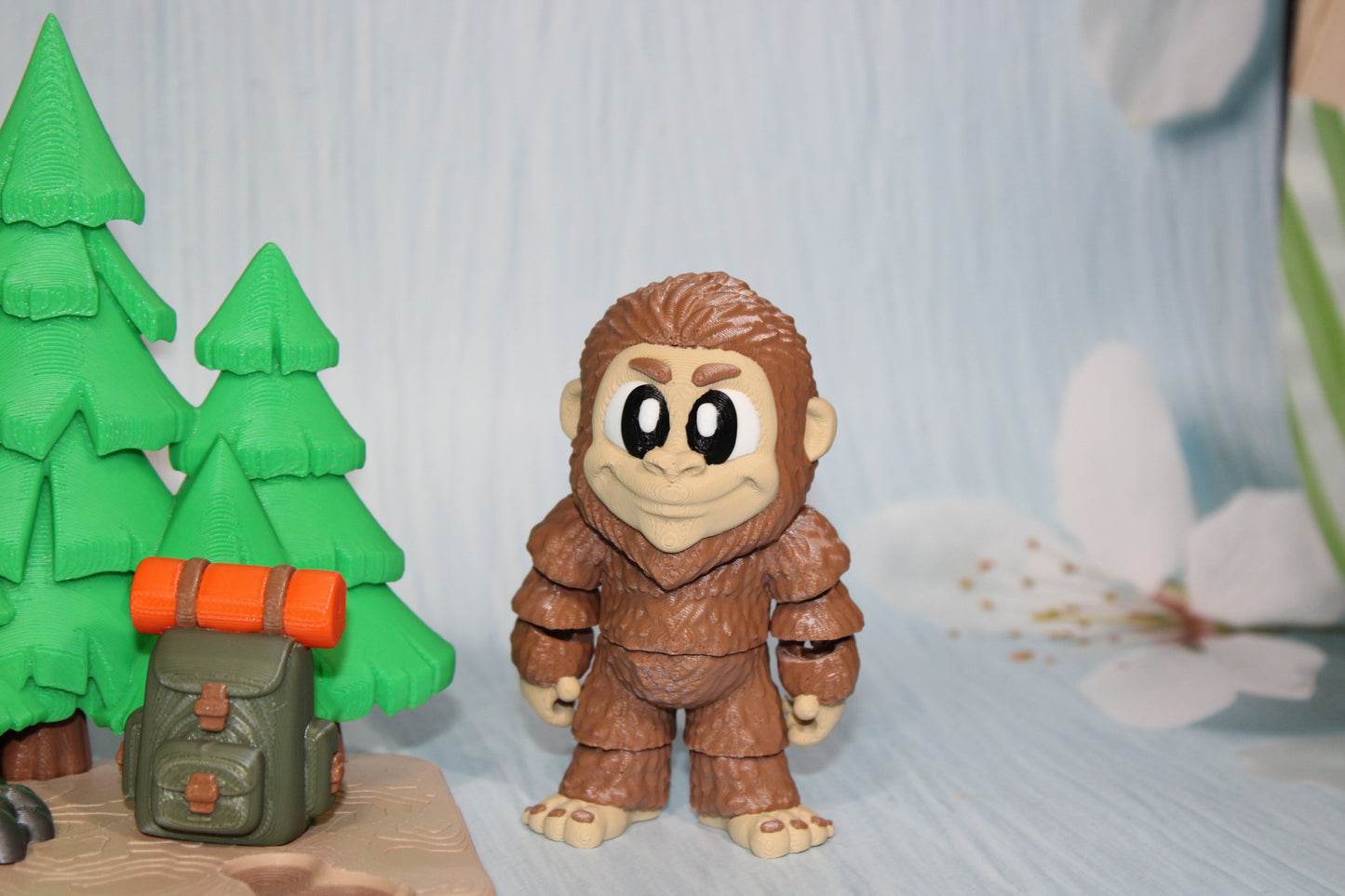 3D-printed Big Foot with Diorama- Both Big Foot Included - Wonderland 3D Printing 
