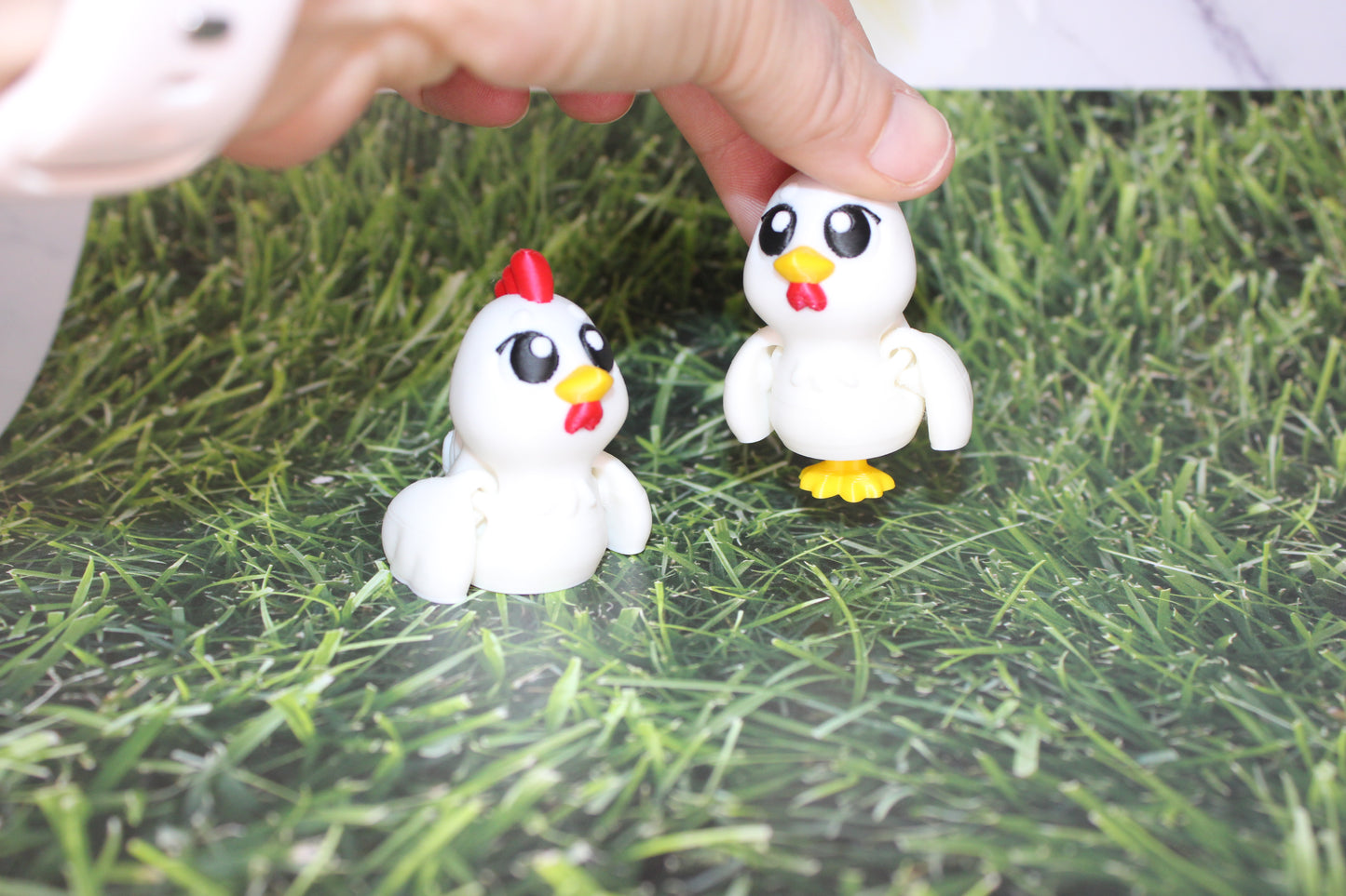Chicken 3D Printed Articulated Flexi Fidget