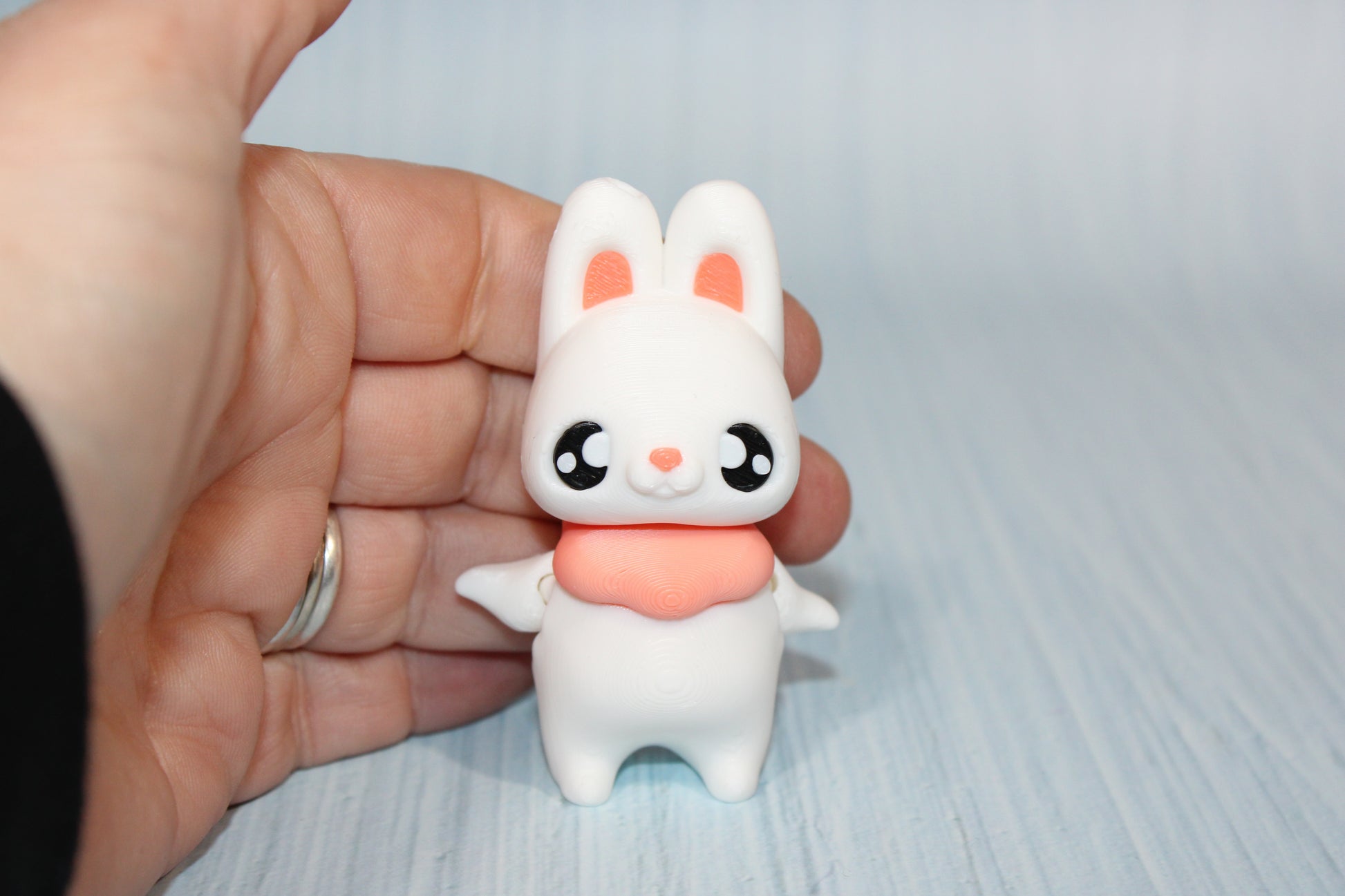 3D Printed Bee, Mouse and Bunny Pixies- 3" tall- all 3 included - Wonderland 3D Printing 
