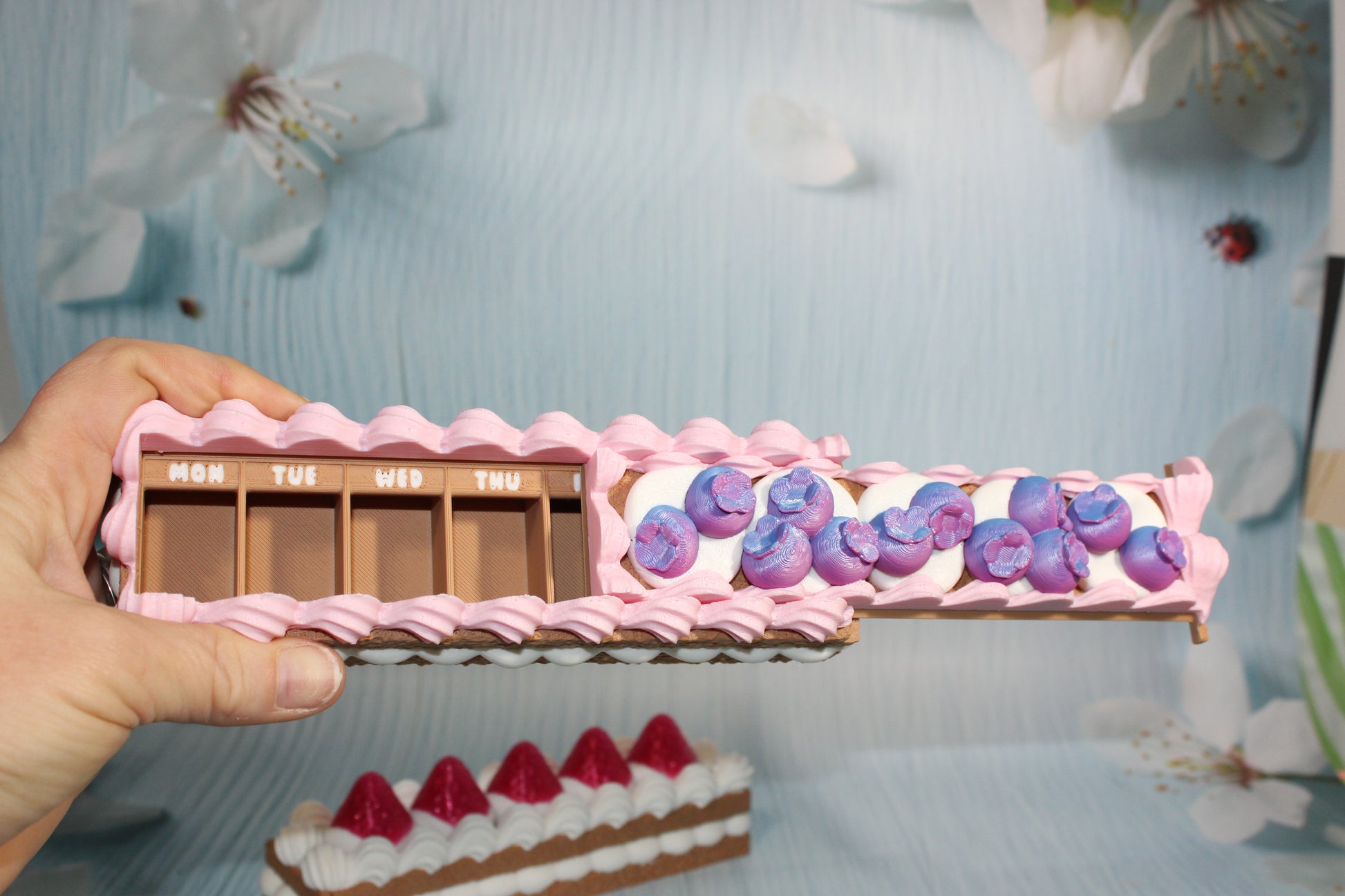 Berry Pill Box Container- 3d printed - Wonderland 3D Printing 