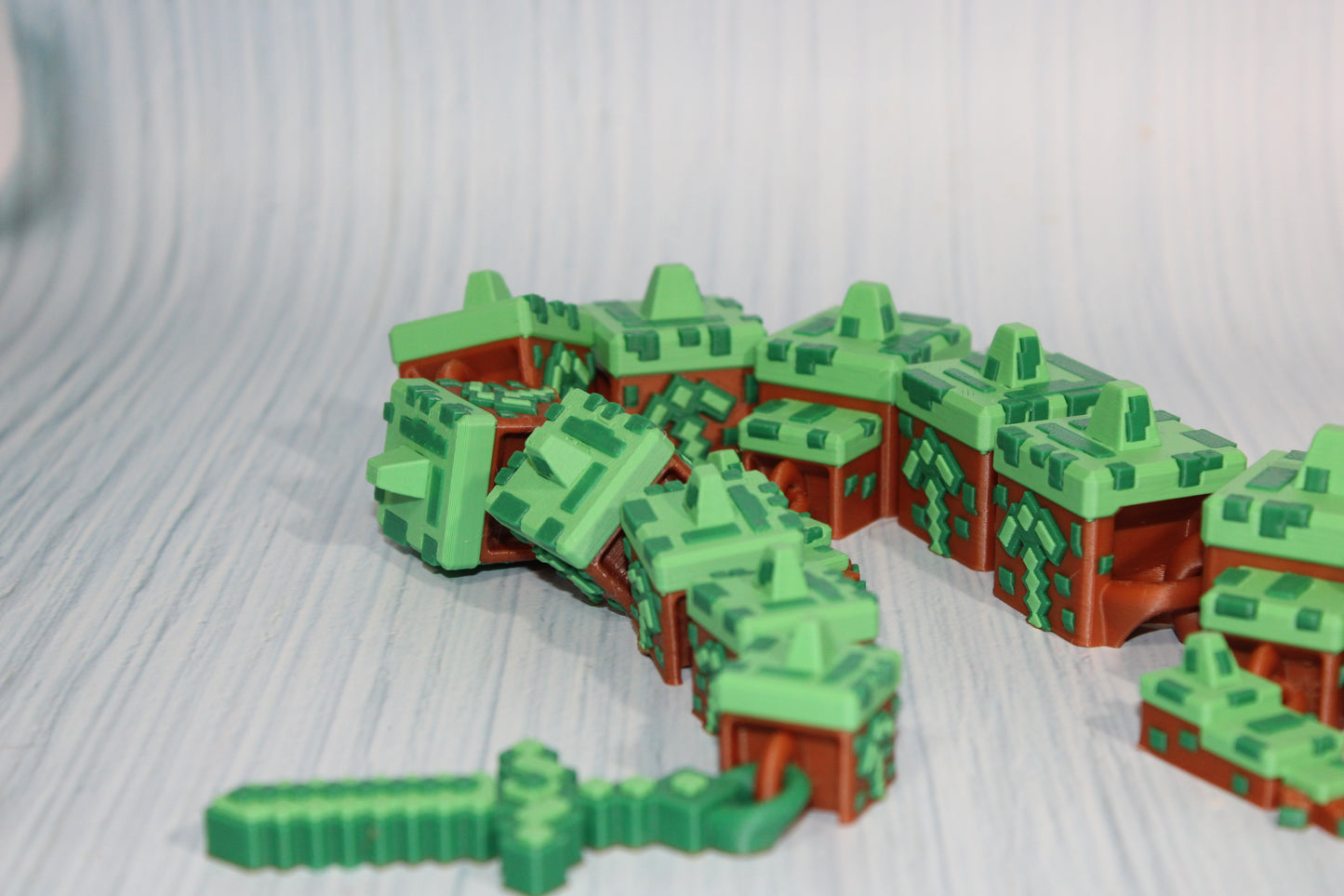 Earth Dragon 3D Printed Articulated Figurine - Wonderland 3D Printing 