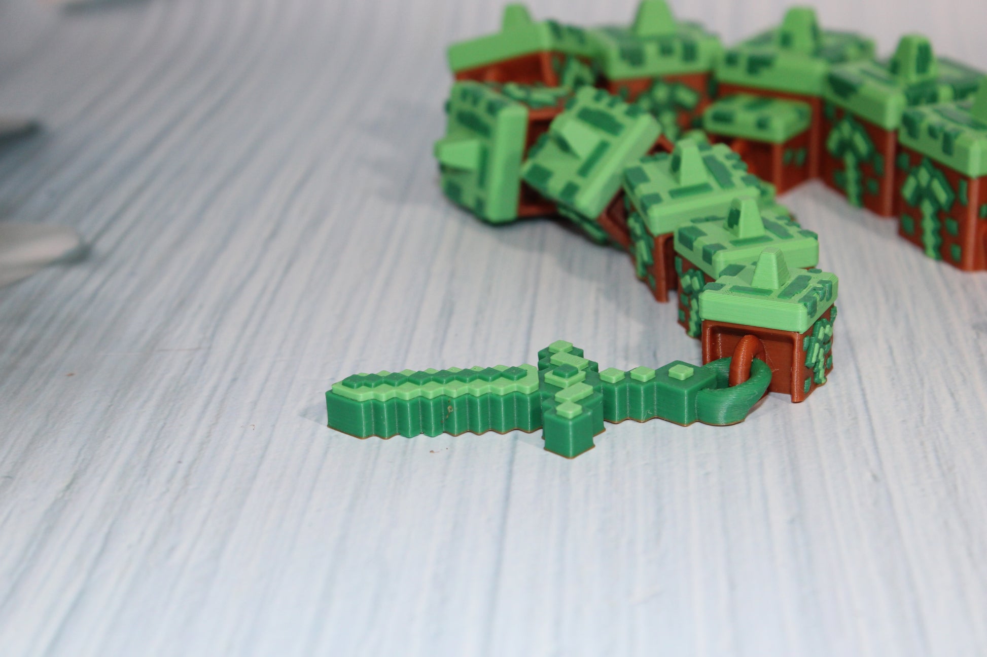 Earth Dragon 3D Printed Articulated Figurine - Wonderland 3D Printing 