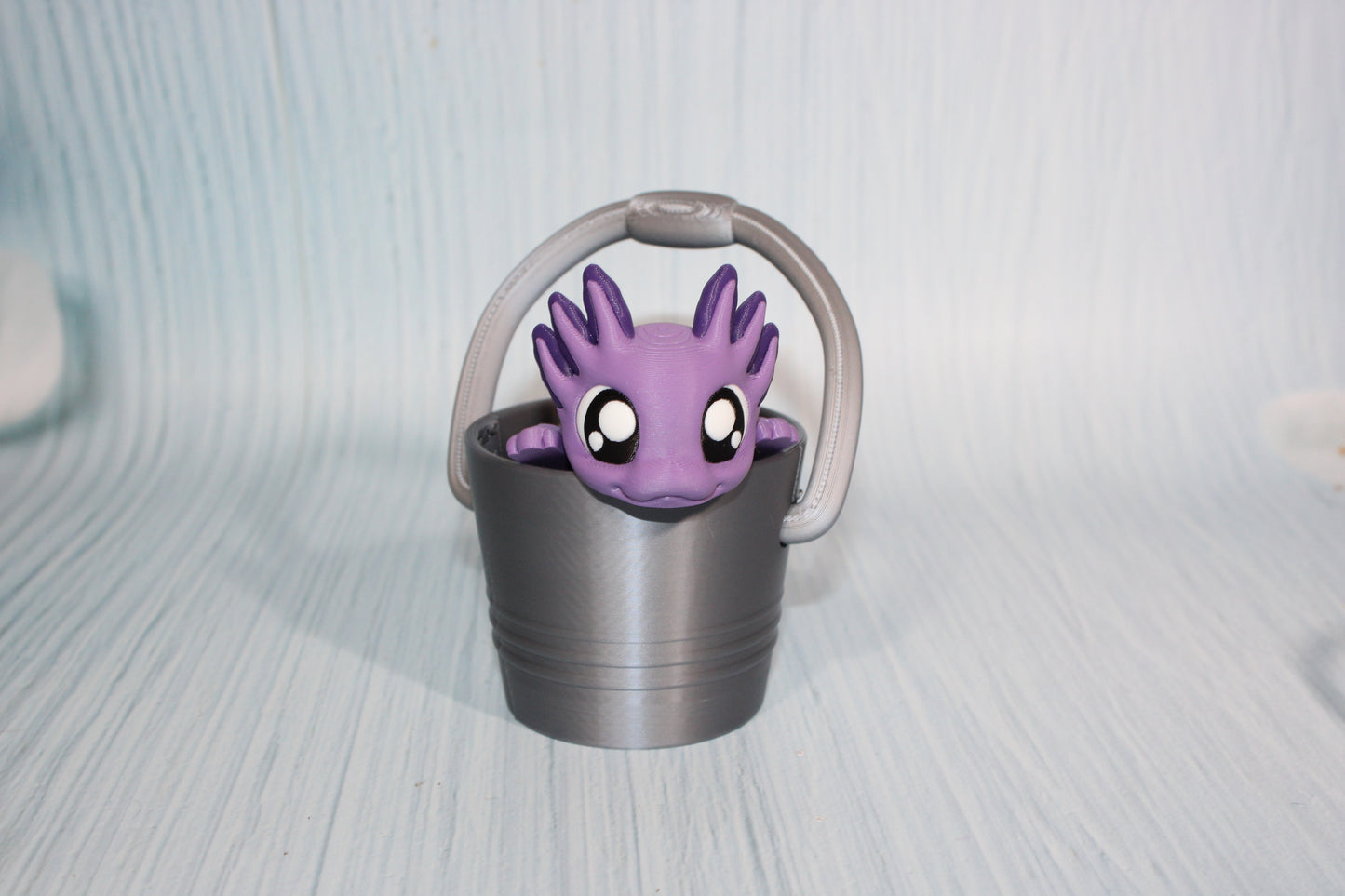 Axolotl Articulated Flexi Fidget Figurine- comes with pail - Wonderland 3D Printing 