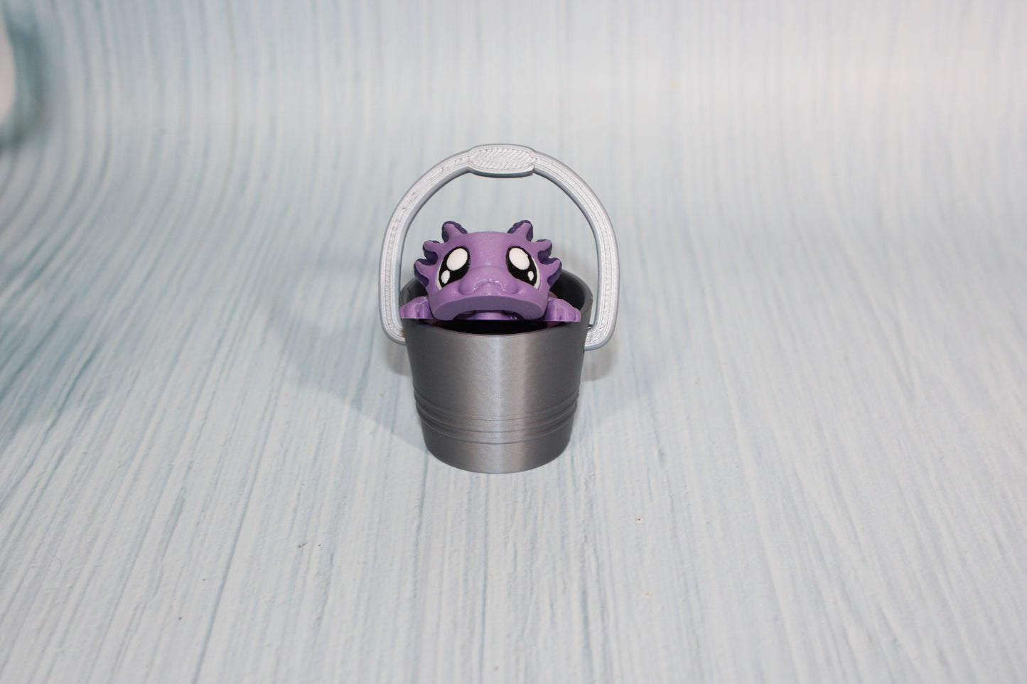 Axolotl Articulated Flexi Fidget Figurine- comes with pail - Wonderland 3D Printing 