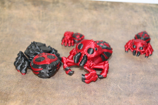 Jumping Hangable Spider 3d printed Articulated Figurine - Wonderland 3D Printing 