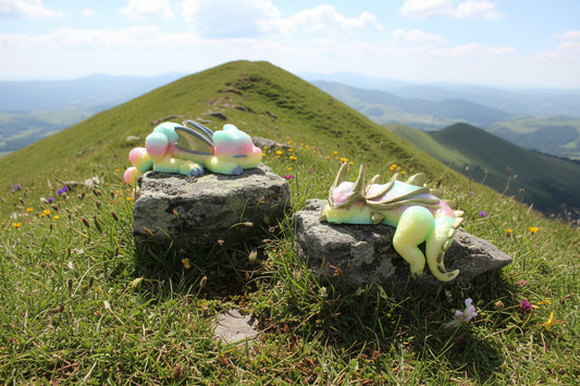 Sleeping dragons 3d printed - Wonderland 3D Printing 