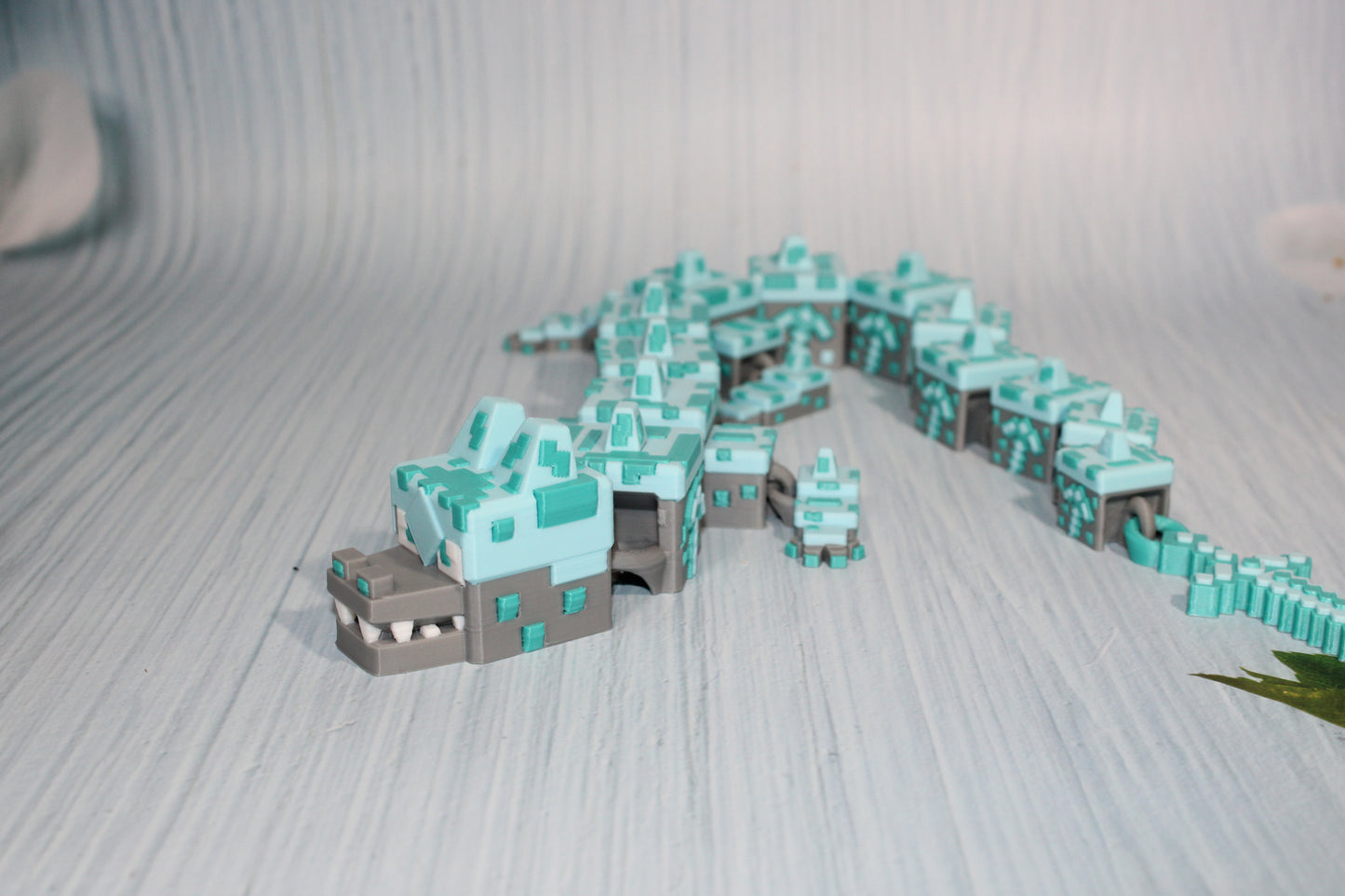 Earth Dragon 3D Printed Articulated Figurine - Wonderland 3D Printing 